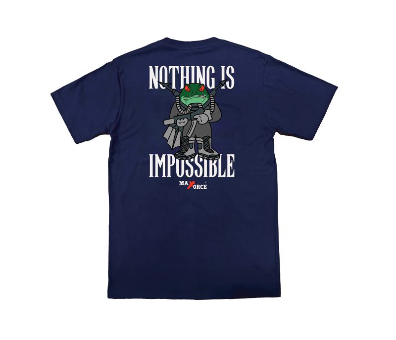 T-SHIRT-MAXFORCE-NOTHING-IS-IMPOSSIBLE-DARK-NAVY-(BACK)